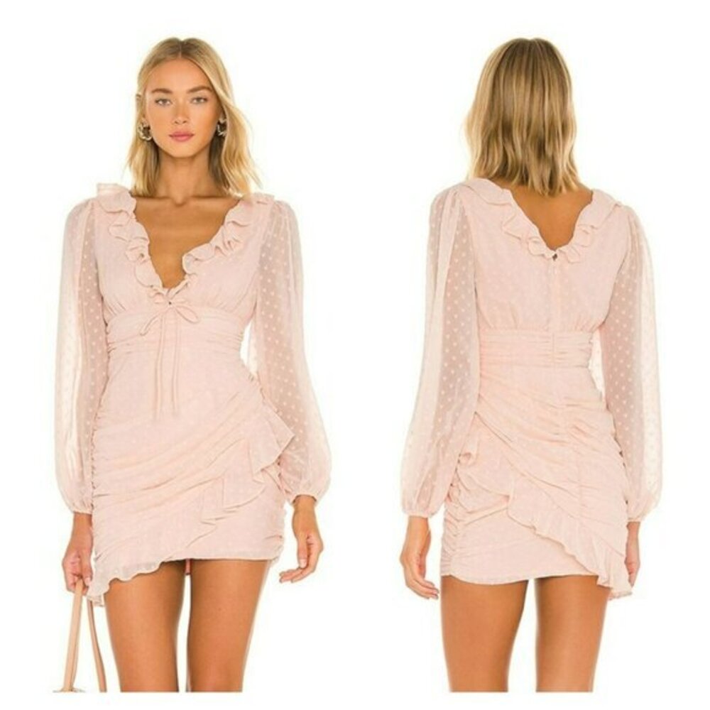 MAJORELLE Alejandra Mini Dress Blush Pink